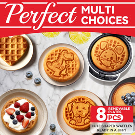 SugarWhisk 4.5-inch mini waffles cook fast for snacks.