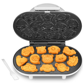SugarWhisk Animal Mini Waffle Maker with 12 molds for kid-friendly mornings