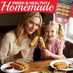 SugarWhisk corn dog maker easy cleanup after making treats.