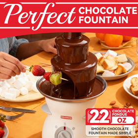 SugarWhisk mini fountain with easy-clean design for quick cleanup after events.