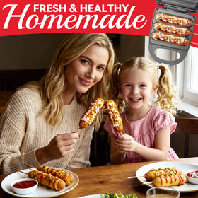 SugarWhisk corn dog maker anti-scalding handle adds safe, comfortable grip.