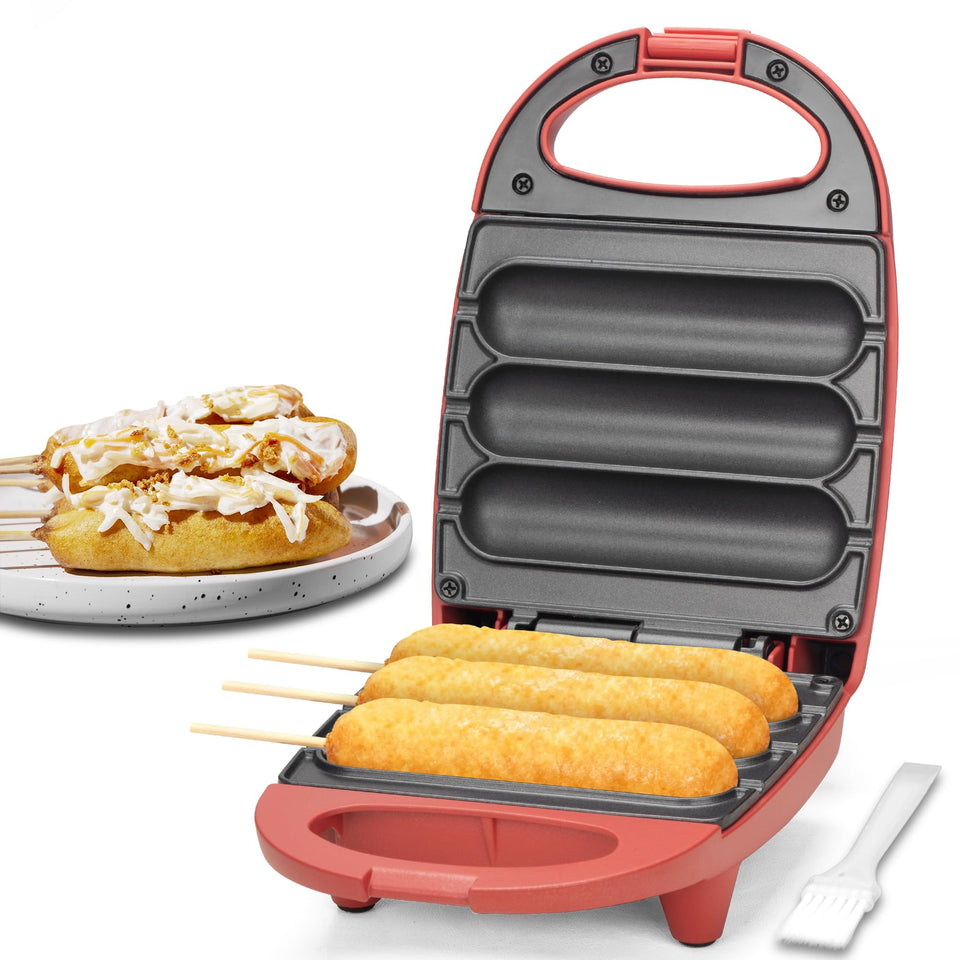 SugarWhisk electric corn dog maker front view for quick family snacks.