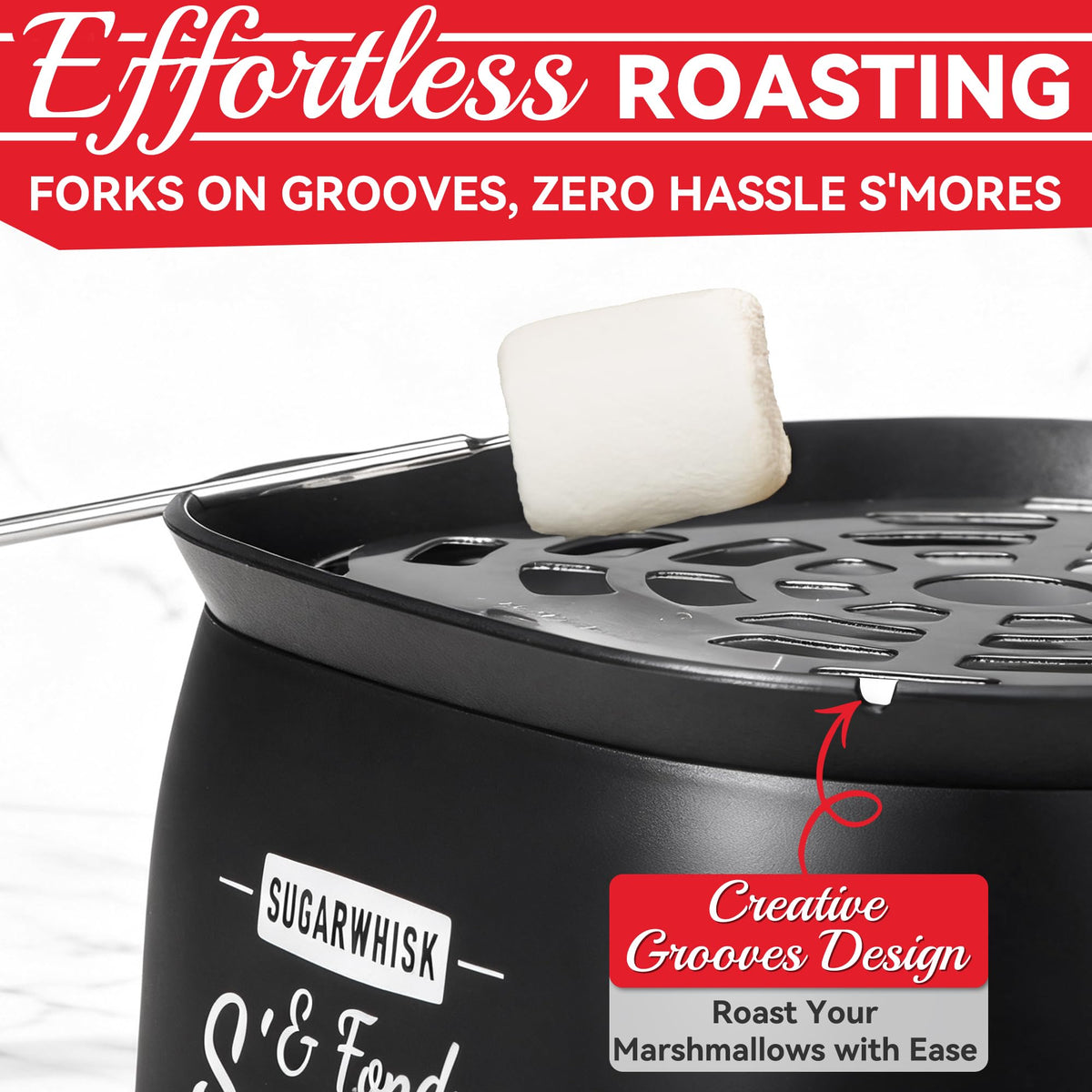 SugarWhisk flameless heater to power indoor fondue and roasting
