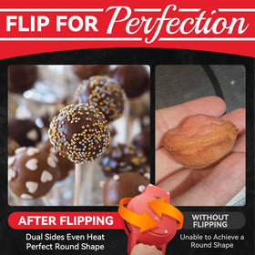 SugarWhisk flip mechanism demo promotes even cooking of each pop