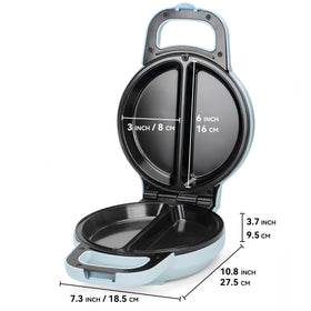 SugarWhisk Flip Omelette Maker easy cleanup after cooking two servings.
