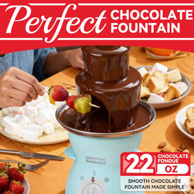 SugarWhisk chocolate flow showcasing a smooth cascade for guests.
