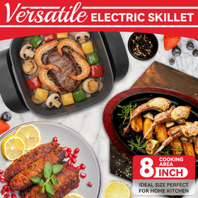SugarWhisk integrated heating element ensures fast, even heat across the surface