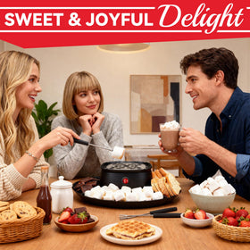 SugarWhisk marshmallow roasting setup for cozy indoor fun
