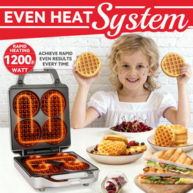 SugarWhisk panini press with removable plates for quick cleanup and versatile cooking.