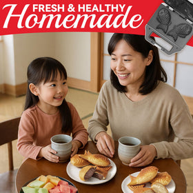 SugarWhisk Taiyaki waffle maker compact design stores neatly