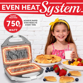SugarWhisk vehicle-shaped waffles are perfect for kids' breakfasts and playful meals.