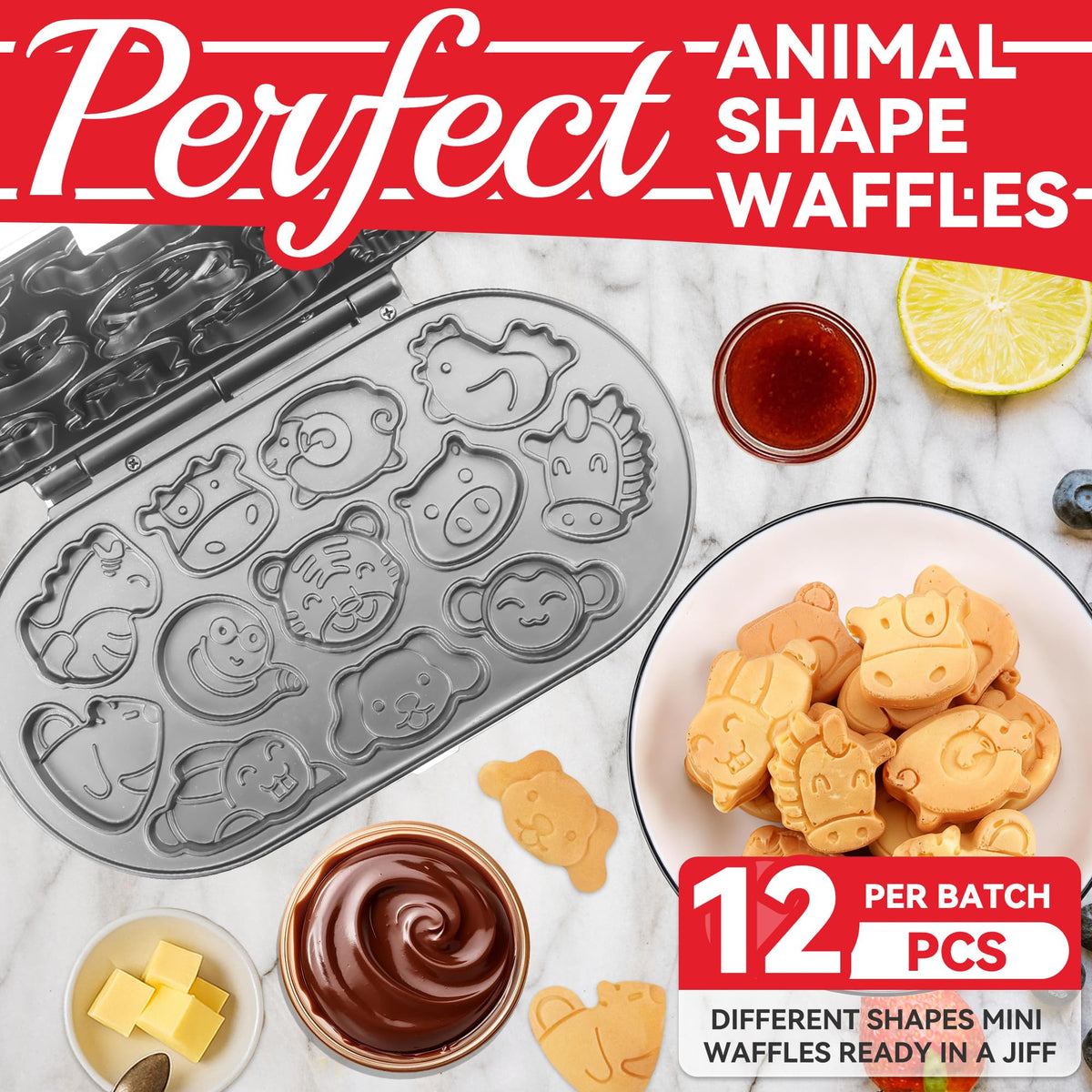 SugarWhisk waffle-maker-indicator-light shows when ready for consistent results