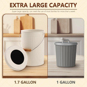 Sugoods 1.7gal bin interior showing charcoal filter compartment
