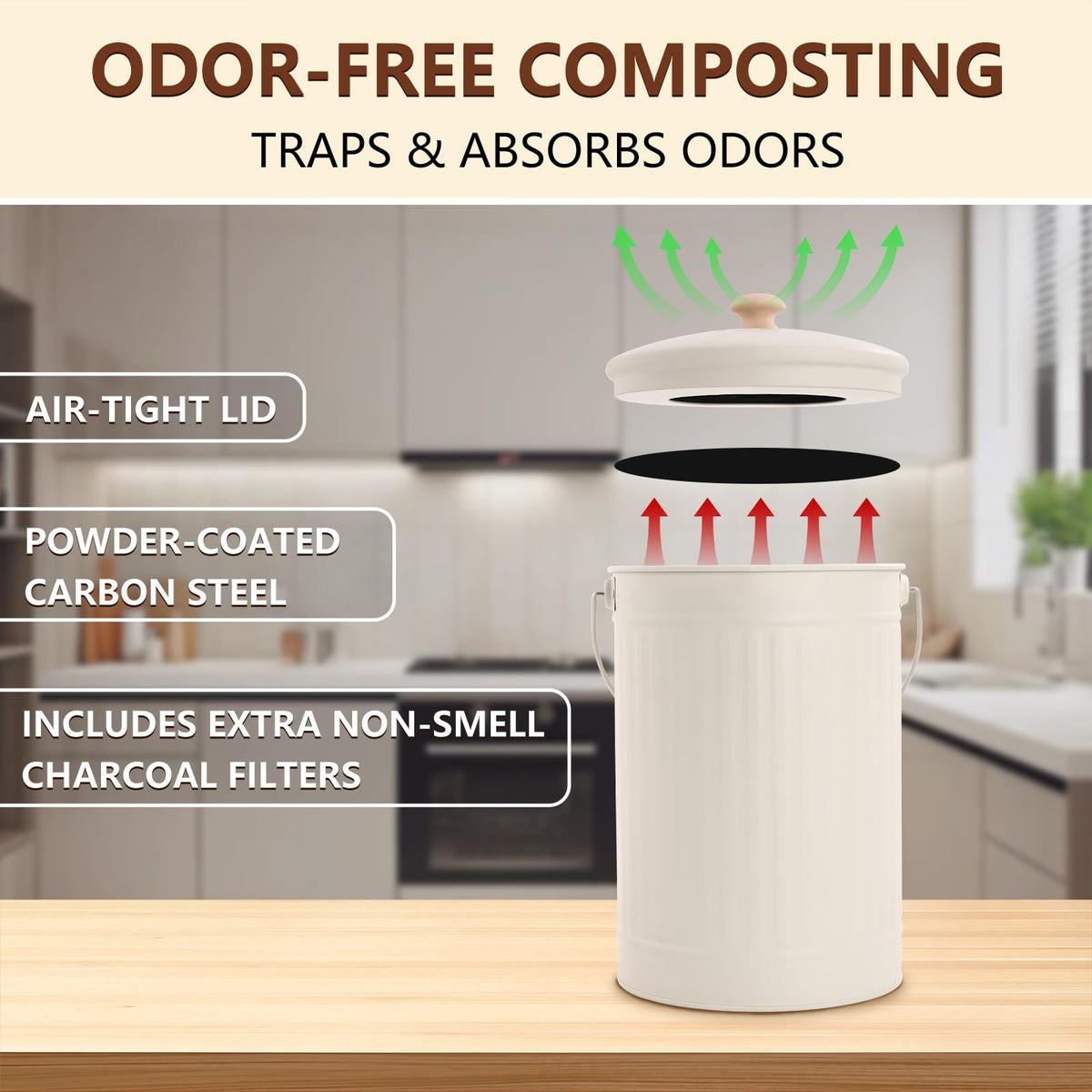 Sugoods lid with air holes promoting aeration