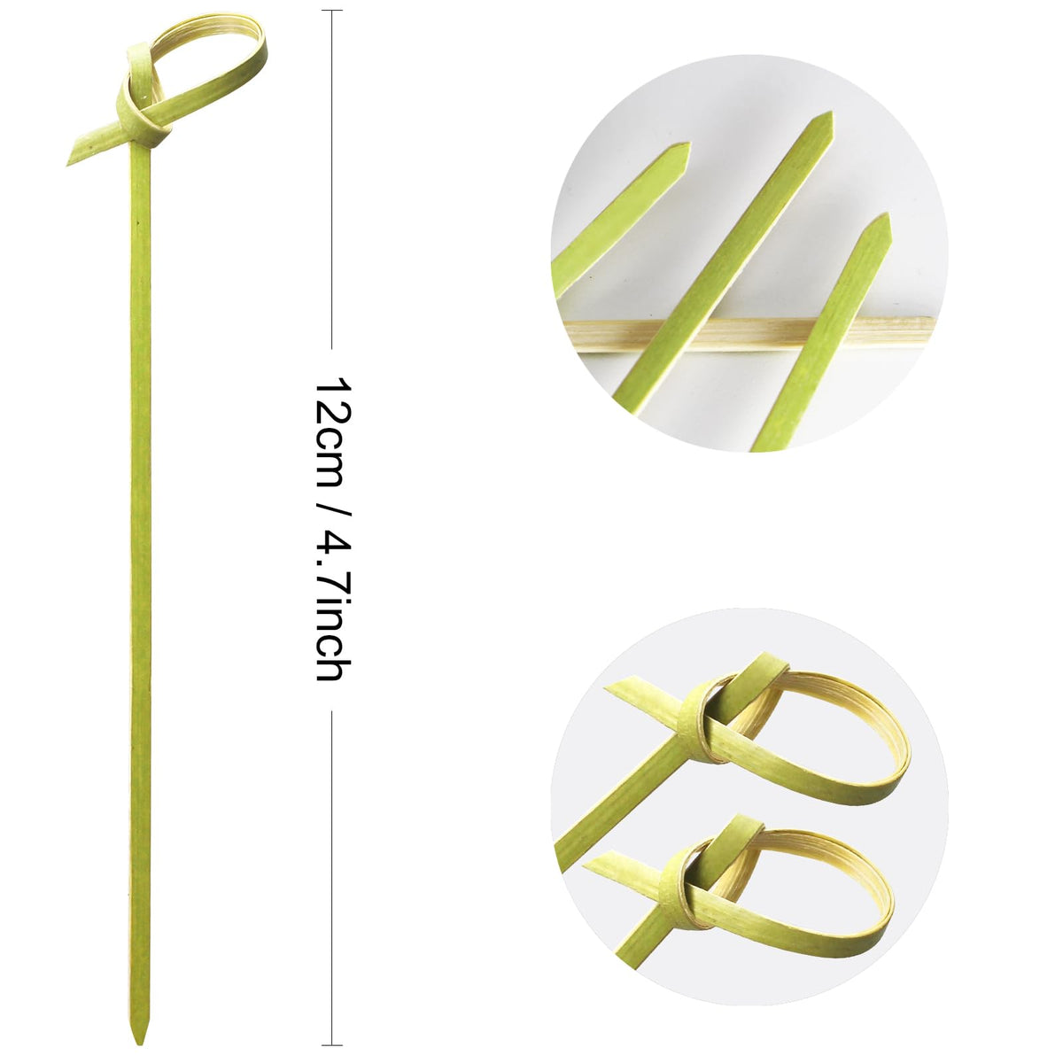 Close-up of Sugormek looped knot bamboo pick texture