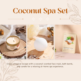 Suhctuptx coconut bath bomb for spa-like soak.