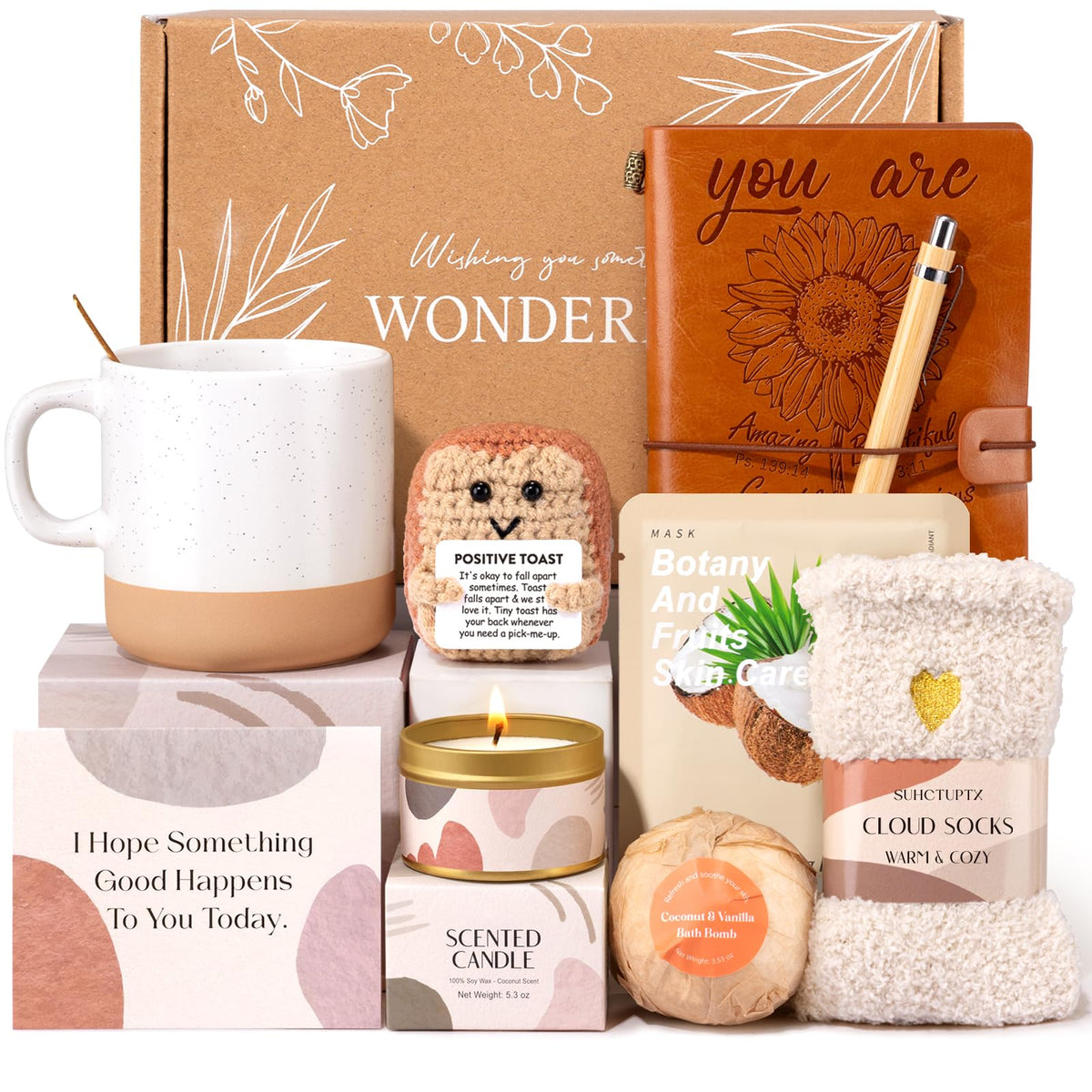 Suhctuptx Christian gift mug with spoons for cozy coffee moments.
