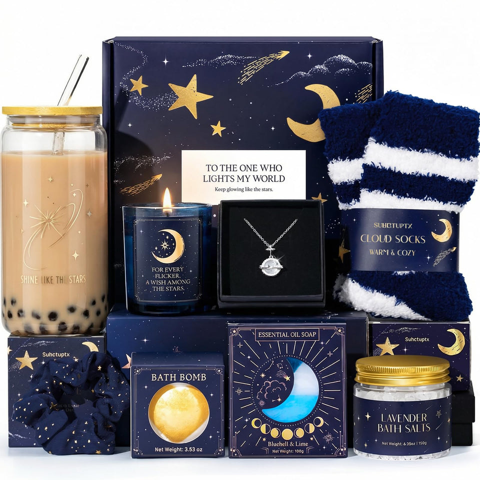 Suhctuptx Galaxy Glass Cup with starry design for elegant daily beverages.