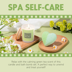 Suhctuptx gift box includes a cucumber face mask for a refreshing pamper moment.