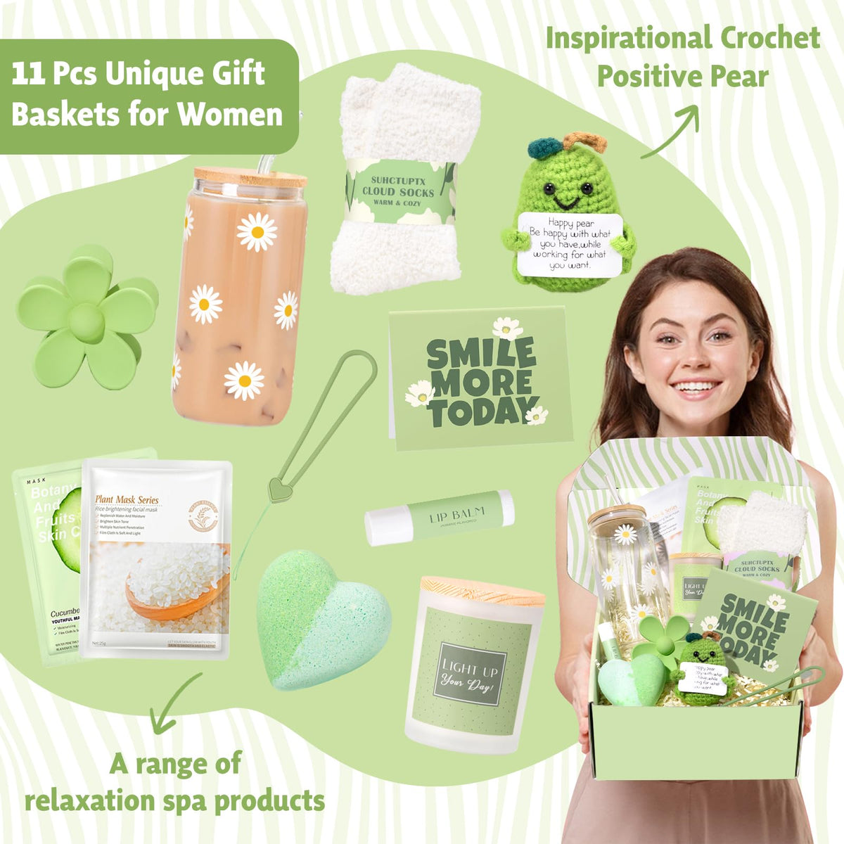 Suhctuptx gift box includes plush fuzzy socks for cozy comfort.