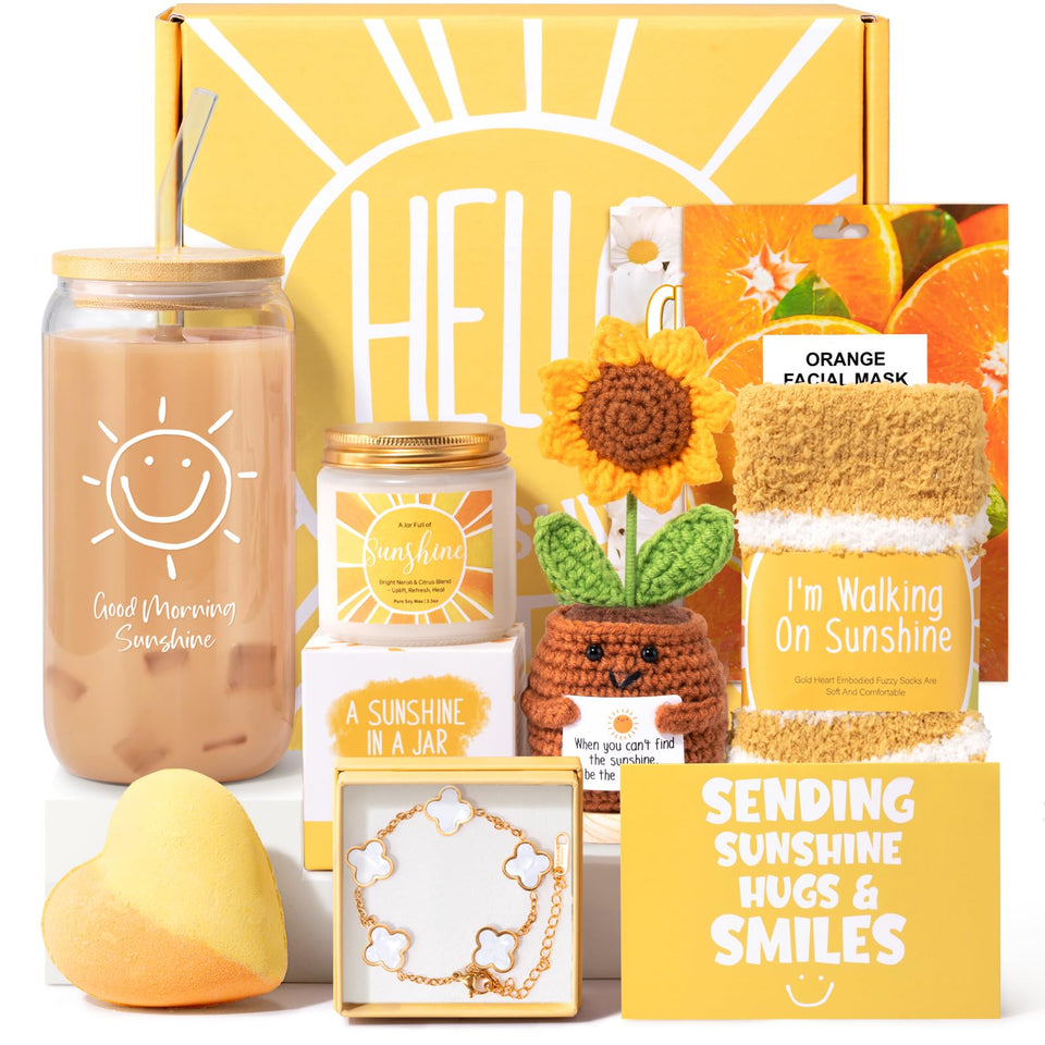 Suhctuptx Good Morning Sunshine Glass for a cheerful morning ritual