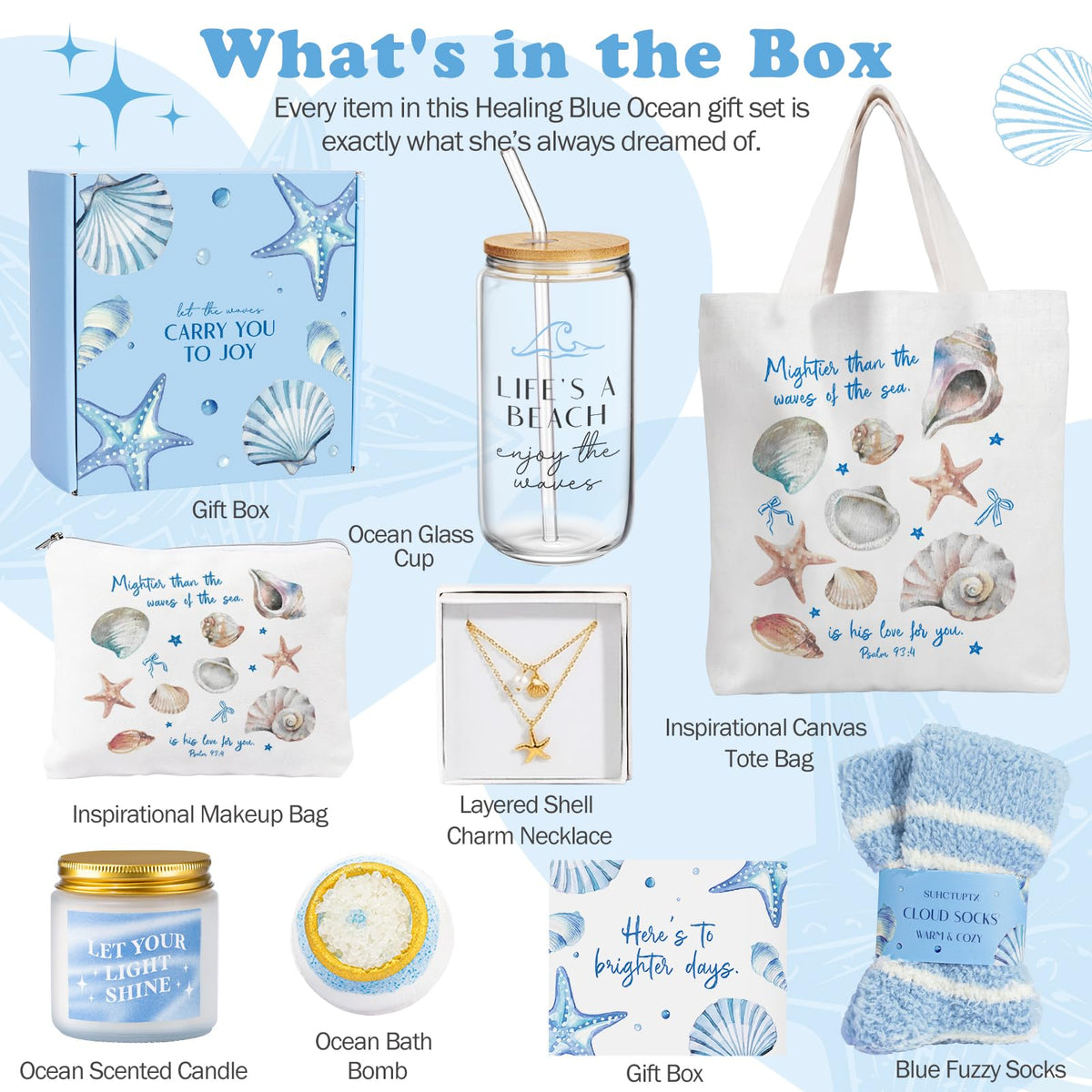 Suhctuptx inspirational cosmetic bag keeps essentials organized with serene styling