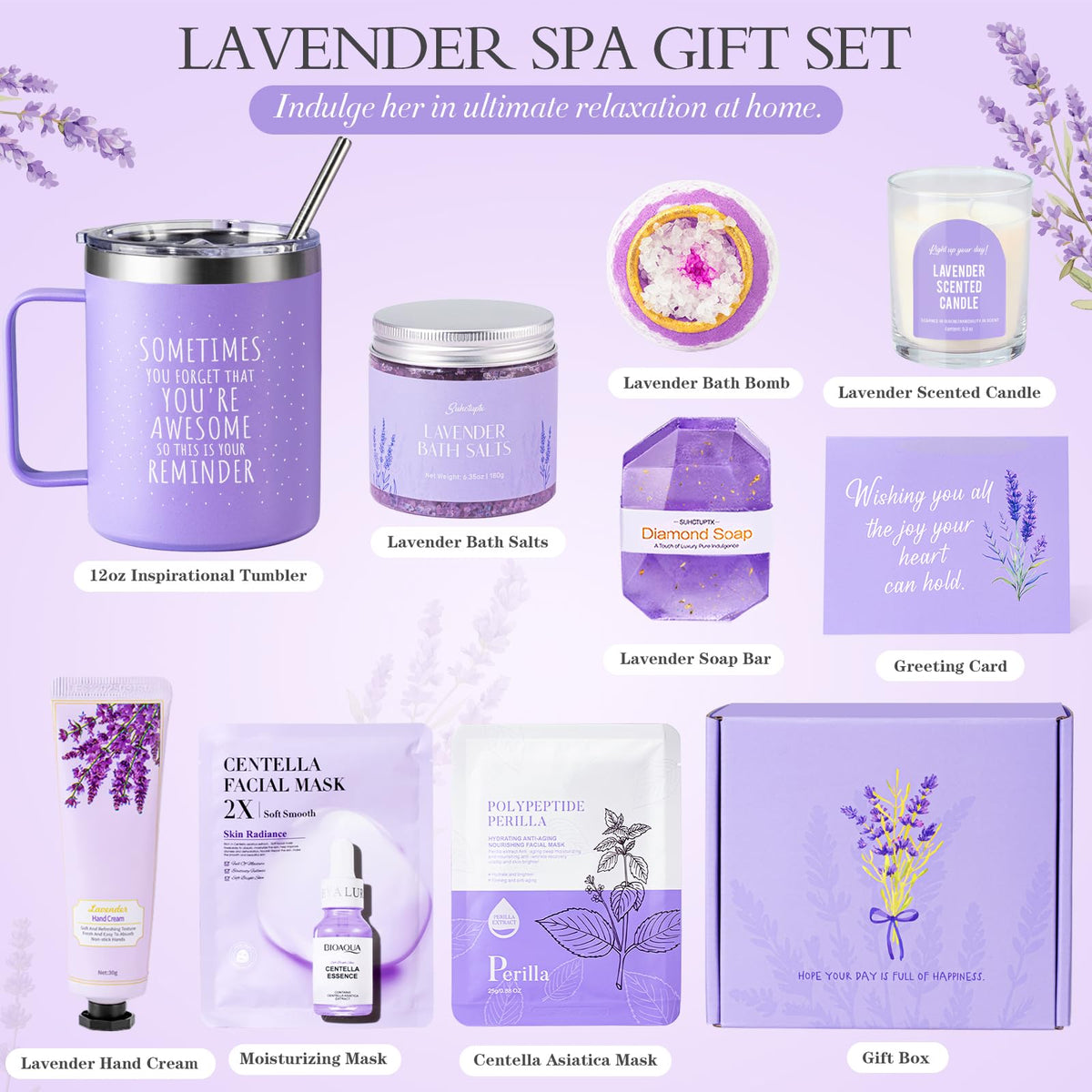 Suhctuptx lavender bath bomb creates a soothing bath ritual
