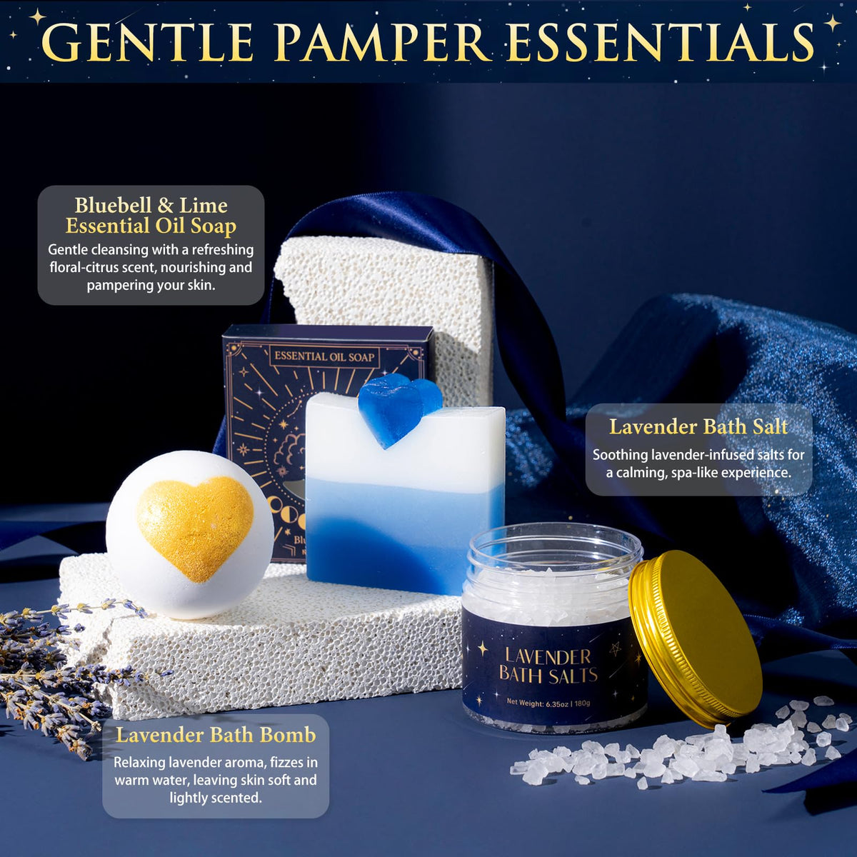 Suhctuptx Lavender Bath Salt soothes and softens skin.
