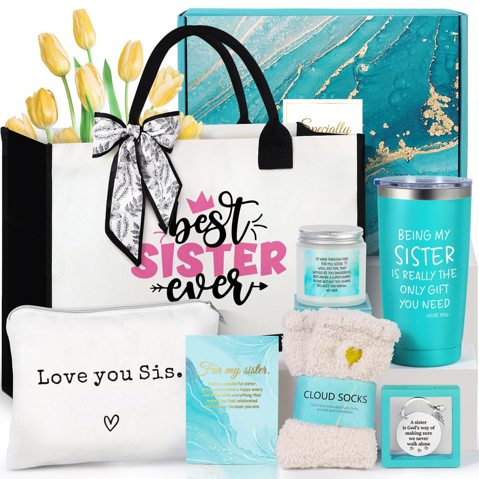 Suhctuptx sister gift set tote for daily use and travel