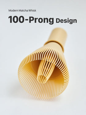SUITENDO Resin Matcha Whisk 100-prong design delivers smooth froth.