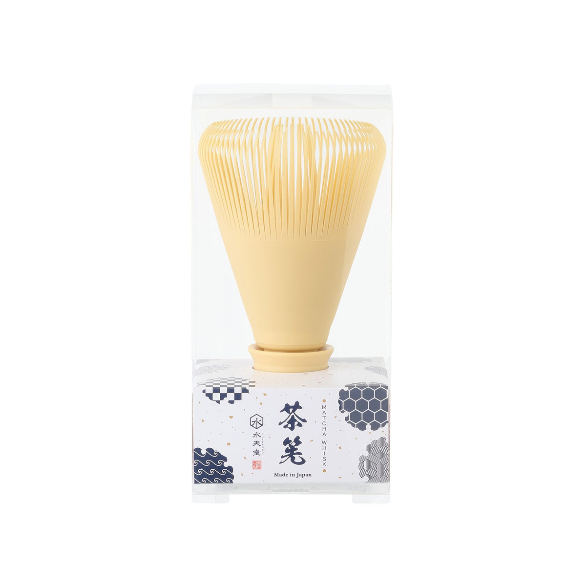 SUITENDO Resin Matcha Whisk anti-drip handle for clean serving.