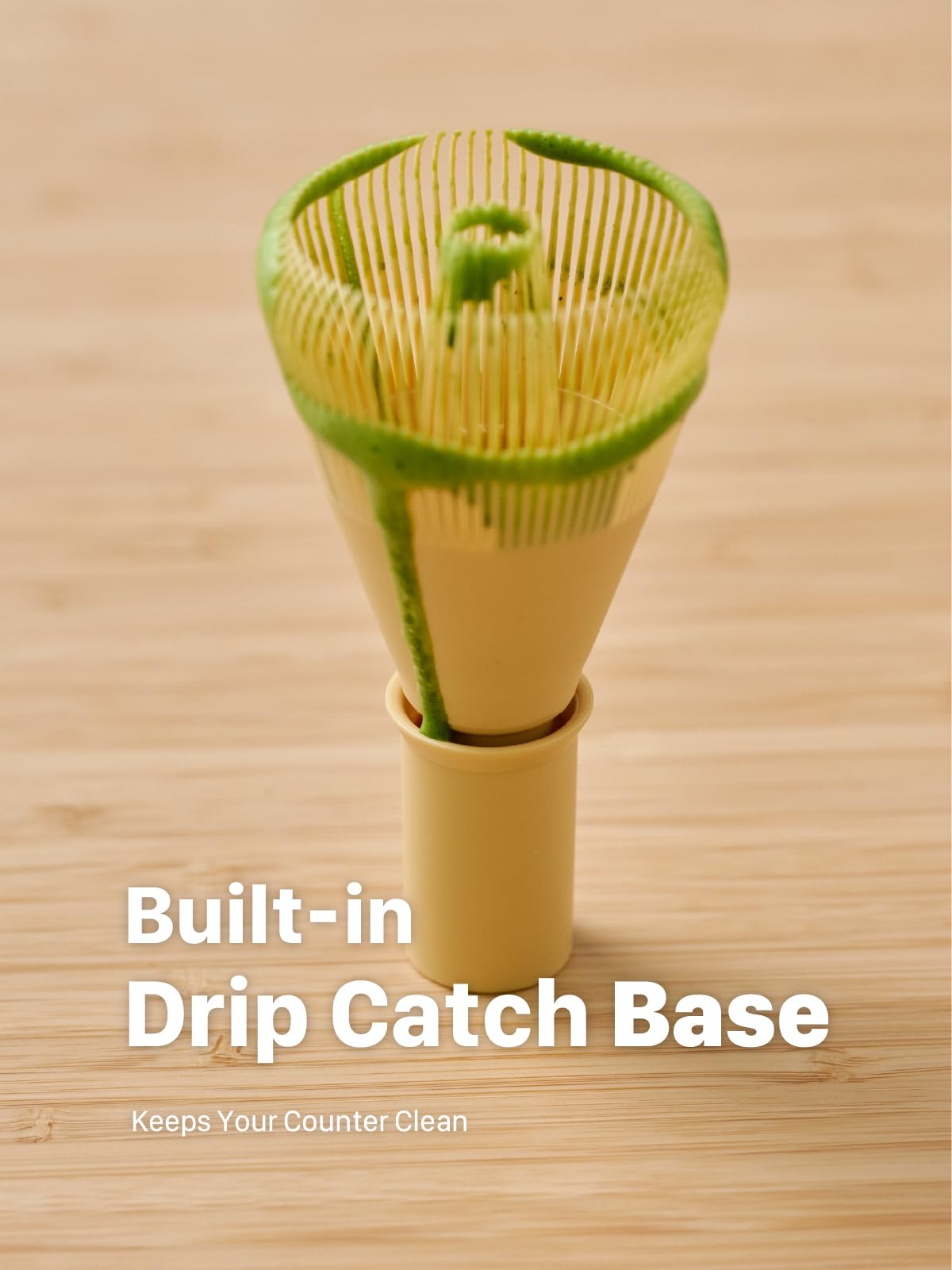 SUITENDO Resin Matcha Whisk compact 11 cm for daily use.