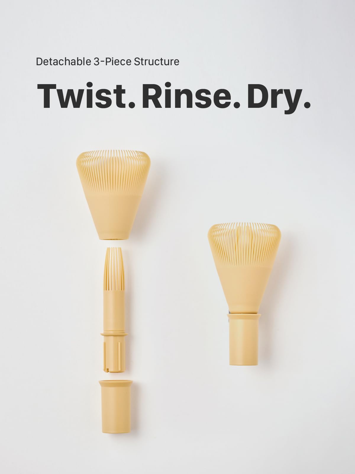 SUITENDO Resin Matcha Whisk light 22 g for easy handling.