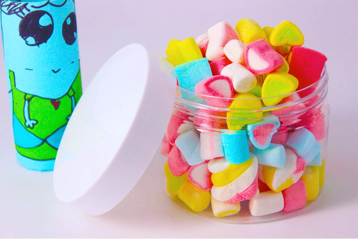 Suituts versatile jars store craft supplies, glitter, beads, and small items neatly