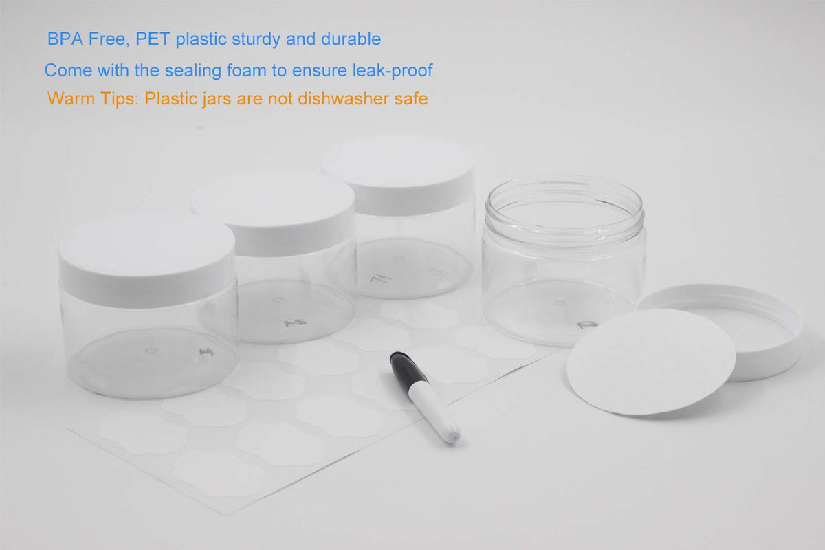 Suituts transparent jars show contents at a glance for quick organization