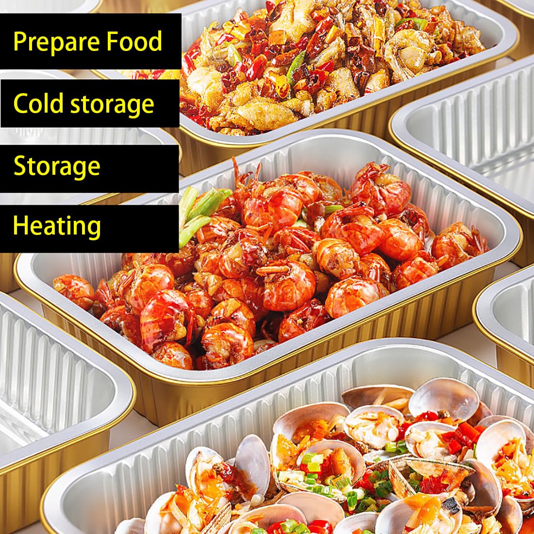 SuiXinCook oven-safe foil pan withstands high heat for baking.
