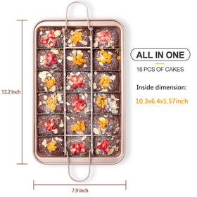 SUJUDE brownie pan in dishwasher-safe design for quick cleanup