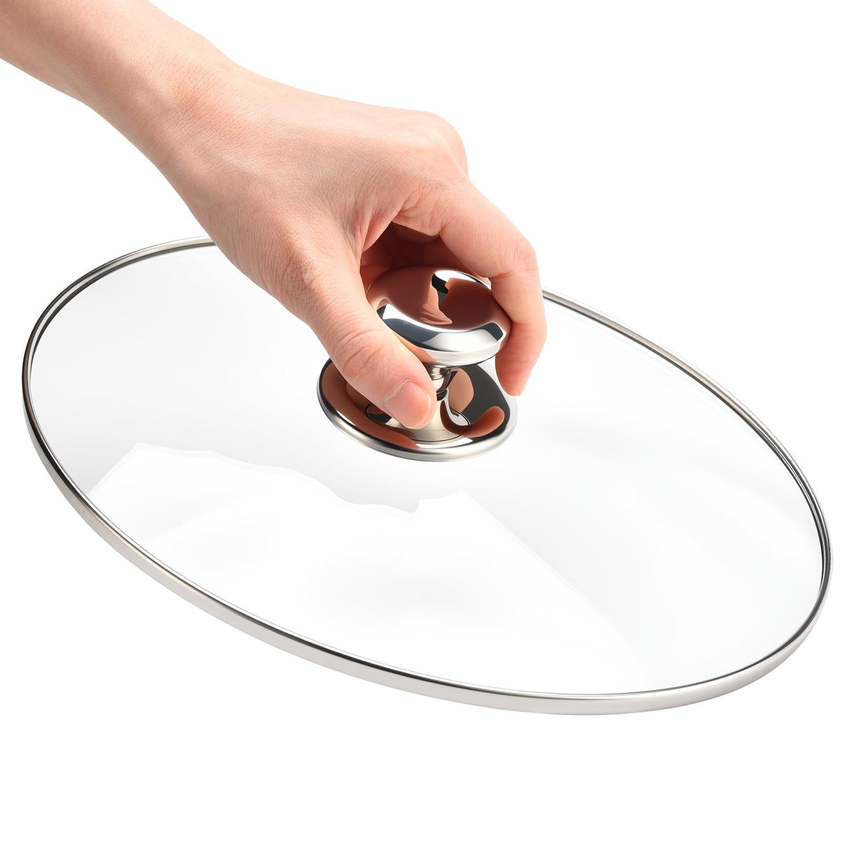 SUKABU clear-view lid lets you monitor cooking without heat loss