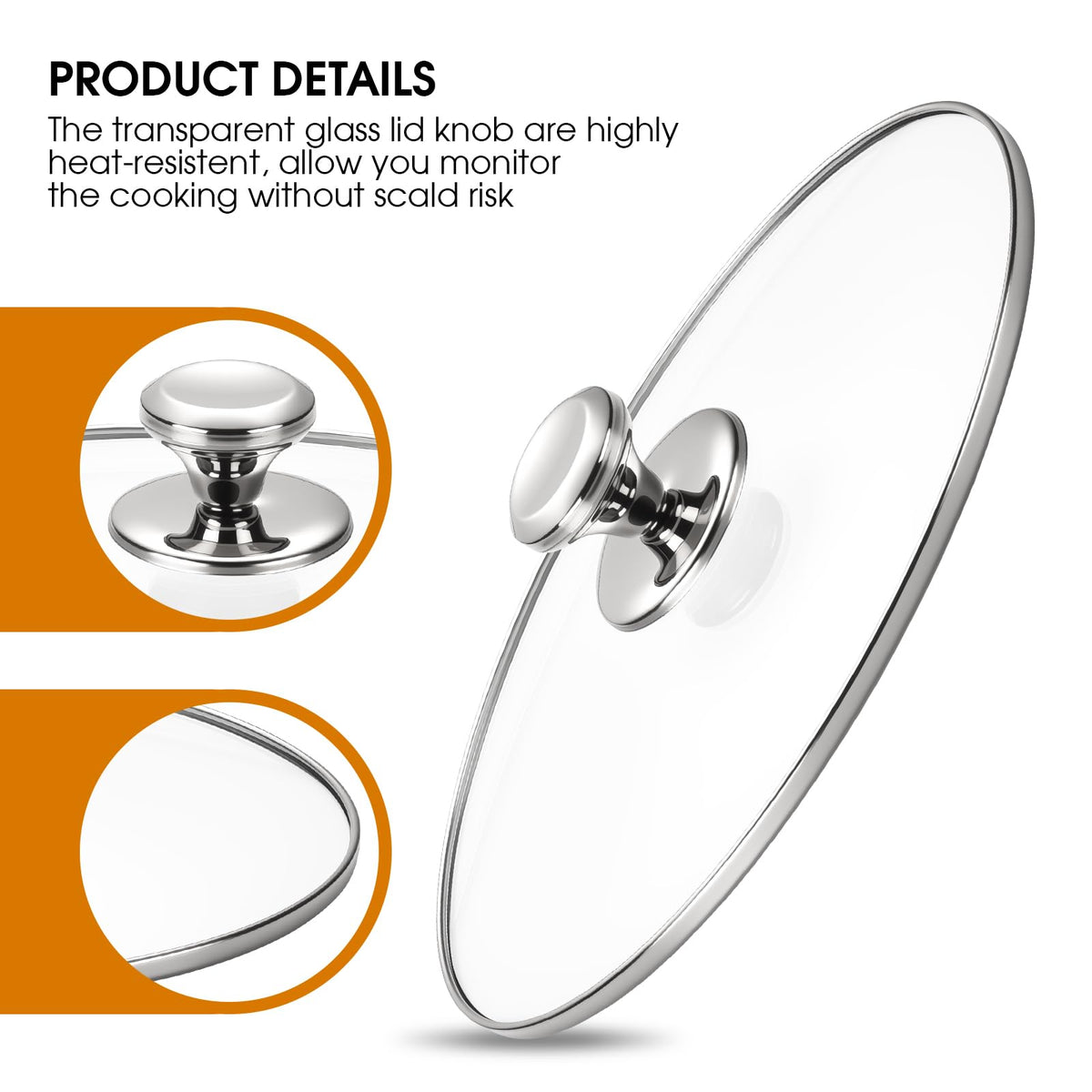 SUKABU dishwasher-safe oval glass lid 4qt for easy cleanup after meals