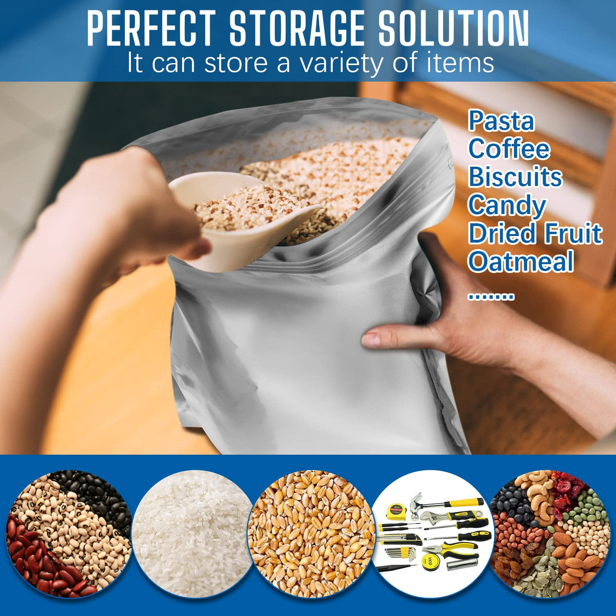 Sukerle versatile storage for pantry, camping, or emergency prep.