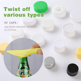 Sukiise non-slip teeth provide reliable grip on metal or plastic lids.