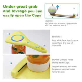 Sukiise V-shaped design automatically grips small and large lids.