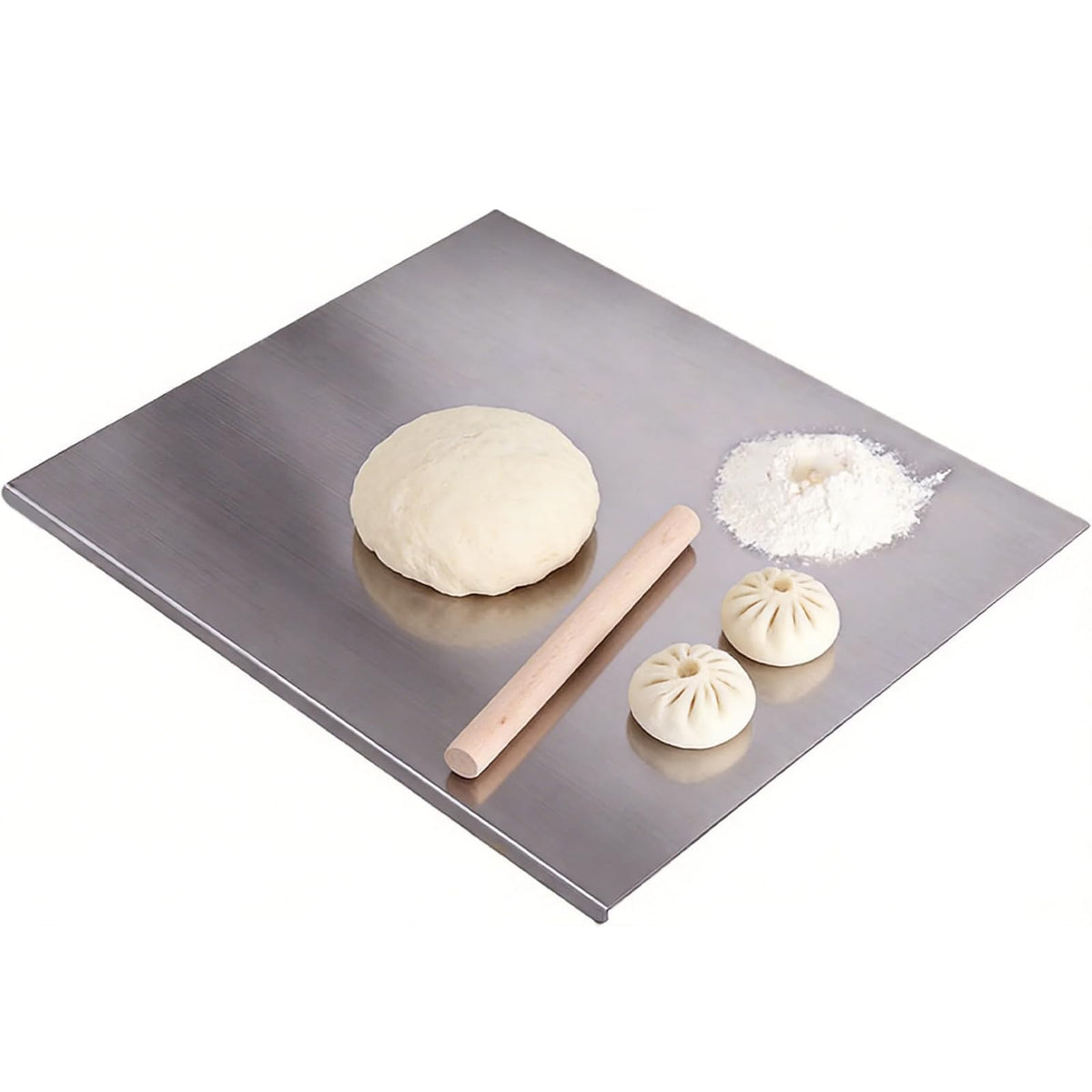 Sukinoonly SUS304 cutting-board post-use cleaning shows quick rinse-friendly maintenance.