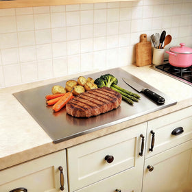 Sukinoonly SUS304 cutting-board top view with a durable surface for versatile kitchen prep.