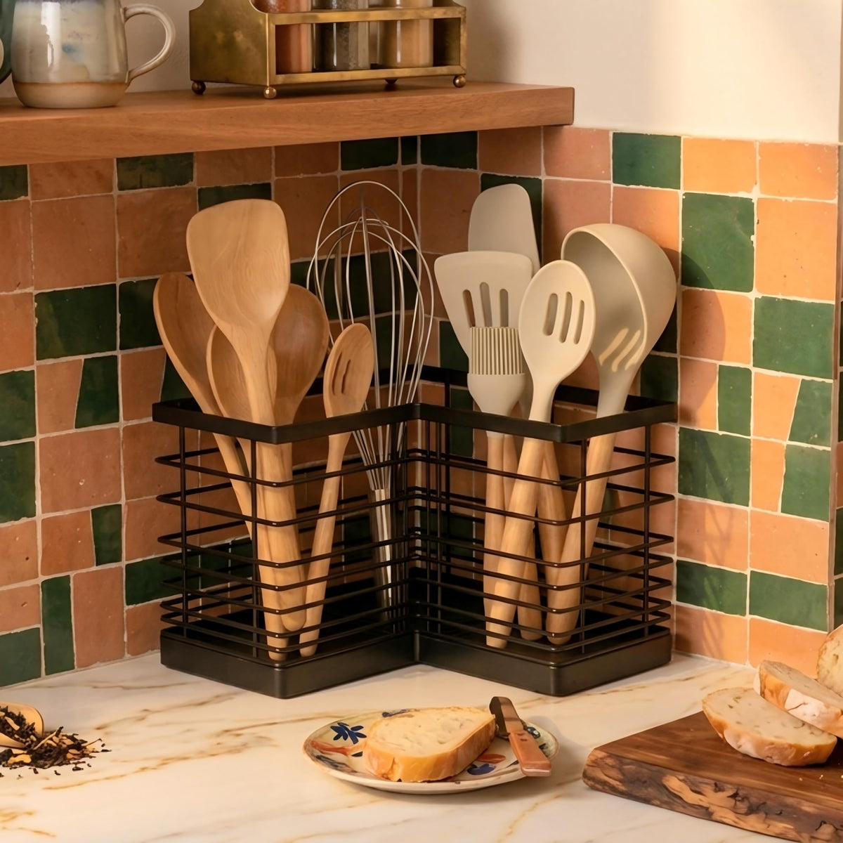 Suli space-saving organizer helps declutter busy kitchen spaces