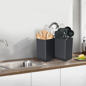 Suli utensil holder for spatulas and spoons supports everyday cooking tasks.