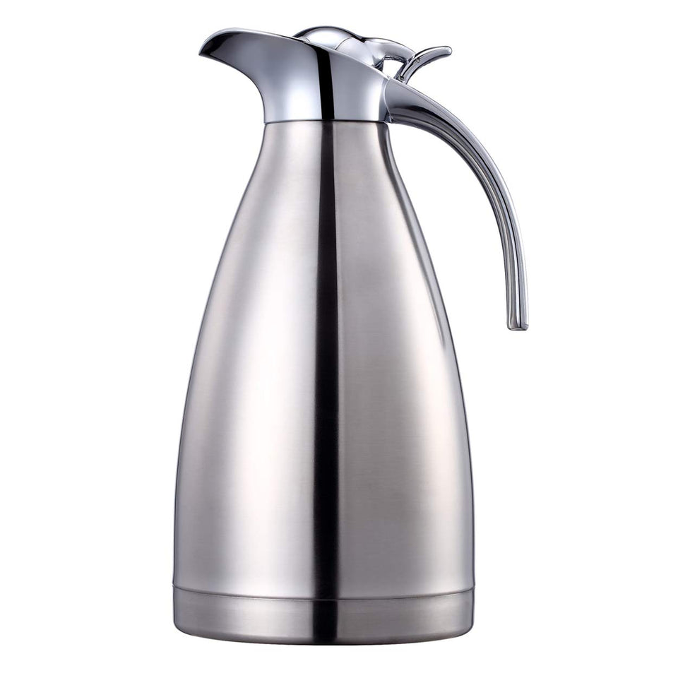 Sumerflos 68oz carafe body showcases durable stainless steel for everyday use