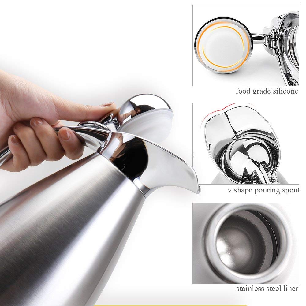 Sumerflos press-button pour enables one-handed operation