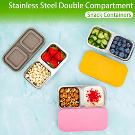 SUMERX dishwasher-safe stainless steel snack containers for easy cleaning