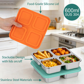 SUMERX leakproof lids with silicone seal keep snacks fresh and mess-free.
